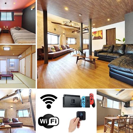 清潔#快適#広々なんば駅徒歩8分#9名宿泊可#Wi-Fiswitch#大画面tv Ósaka Exteriér fotografie