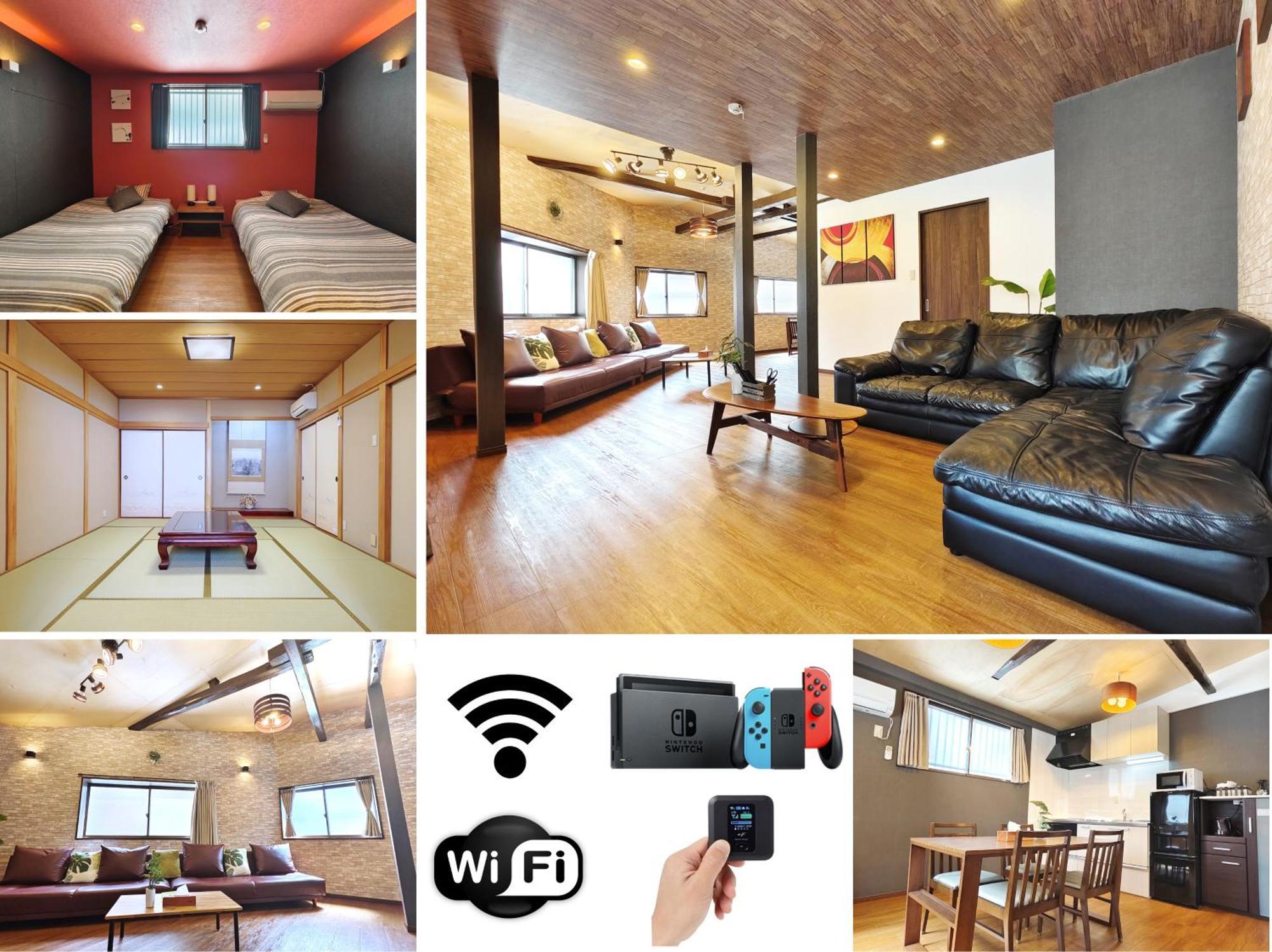 清潔#快適#広々なんば駅徒歩8分#9名宿泊可#Wi-Fiswitch#大画面tv Ósaka Exteriér fotografie